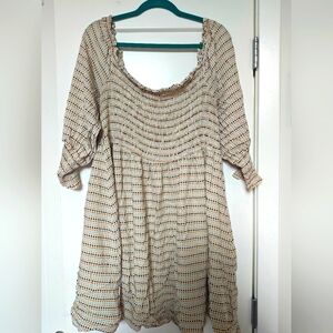 Eloquii Polka Dot Smock Dress - Size 22